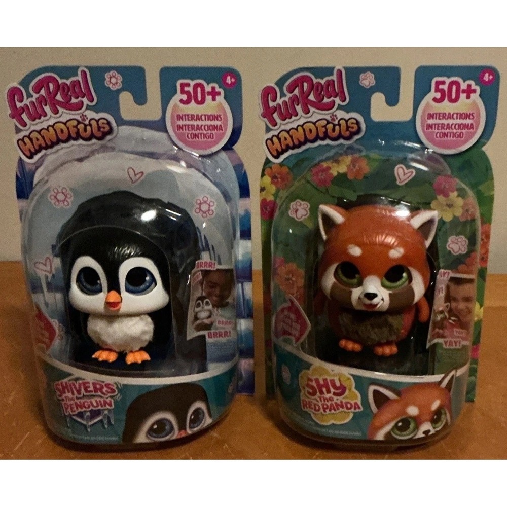FurReal Handfuls Shy The Red Panda And Shivers‎ The Penguin 3.5" Interactive Toy